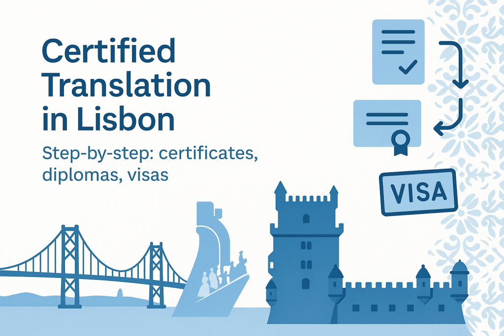 Certified translation in Lisbon for visas, diplomas and certificates