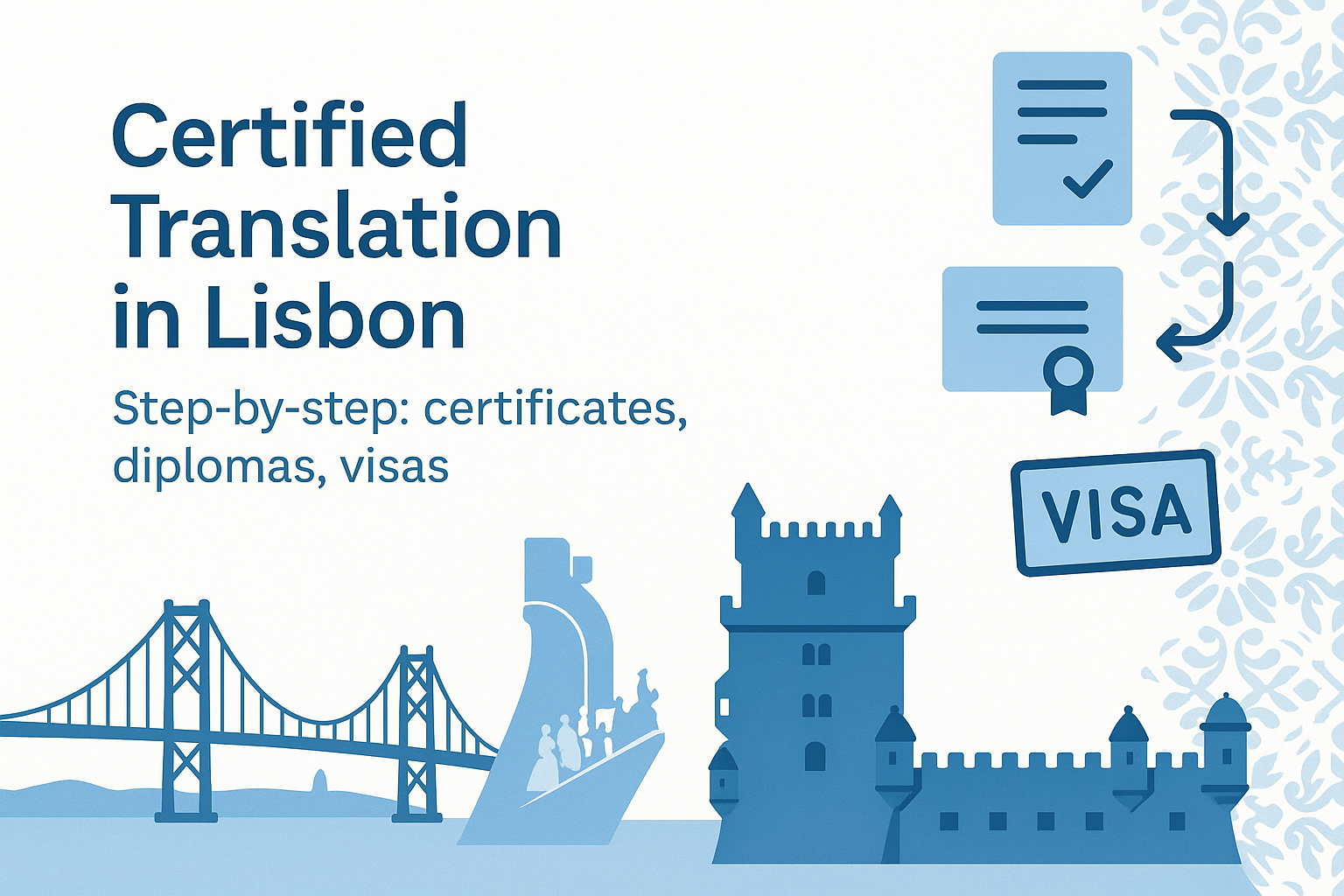 Certified translation in Lisbon for visas, diplomas and certificates