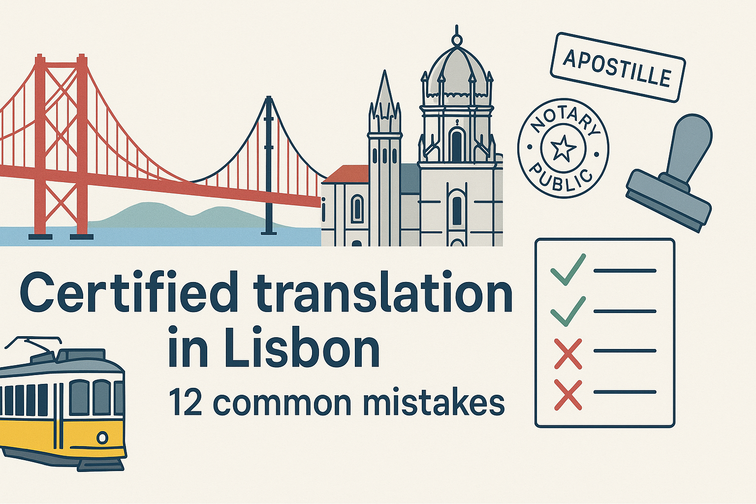 Certified translation in Lisbon document pack ready for submission
