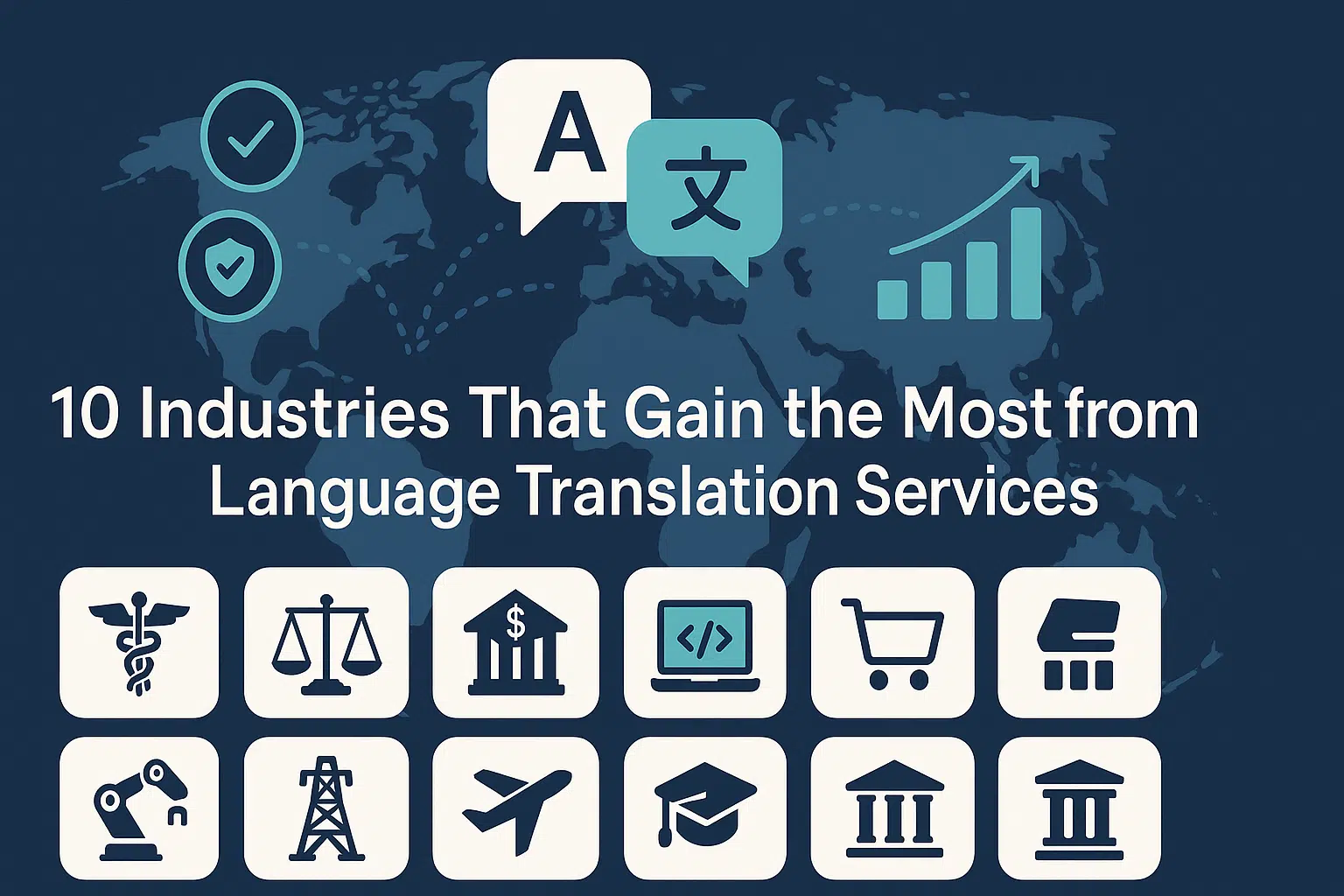 Top 10 industries that gain from language translation services 1 Sector impact of language translation services across global markets