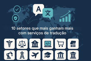 Impacto setorial de serviços de tradução em mercados globais