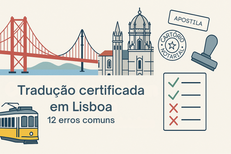 Dossier de tradução certificada em Lisboa pronto para submissão
