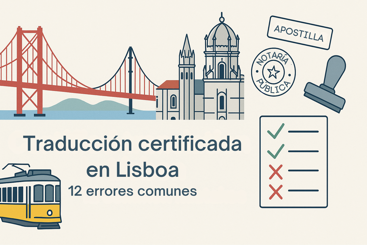 Paquete de traducción certificada en Lisboa listo para presentar