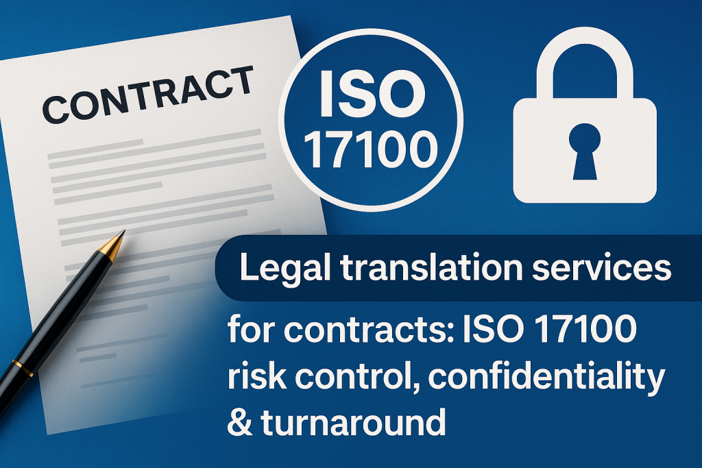Legal translation services for contracts under ISO 17100 2 legal translation services for contracts under ISO 17100 with secure handling