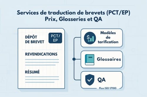 services de traduction de brevets (PCT/EP) — précision technique et sécurité juridique