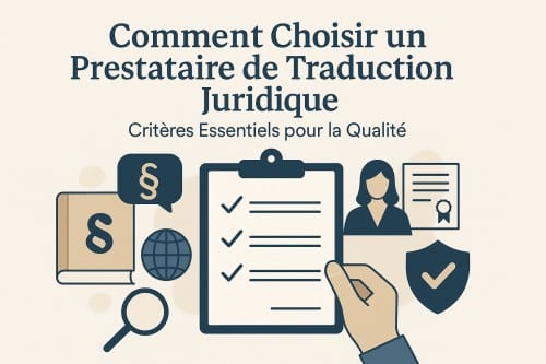 Comment Choisir un Prestataire de Traduction Juridique : Critères Essentiels pour la Qualité 1 Comment choisir un prestataire de traduction juridique avec certifications de qualité et critères d'évaluation