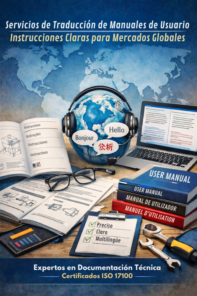 Servicios de Traducción de Manuales de Usuario: Instrucciones Claras para Mercados Globales 3 Servicios de traducción de manuales de usuario con documentación técnica multilingüe y herramientas de traducción profesionales
